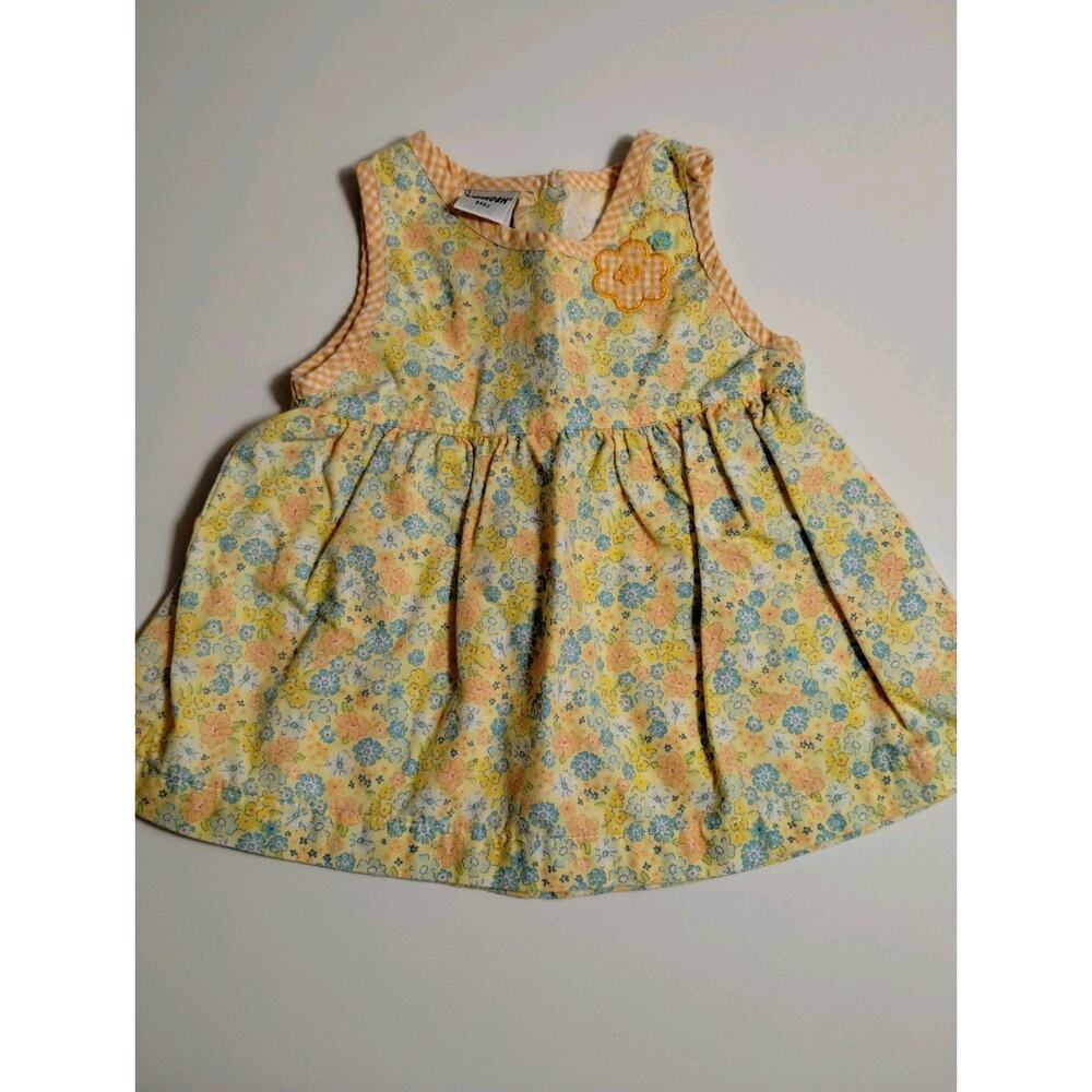 Vintage Oshkosh B'Gosh Infant Girls Size 3-6 Months - Yellow with Orange Plaid